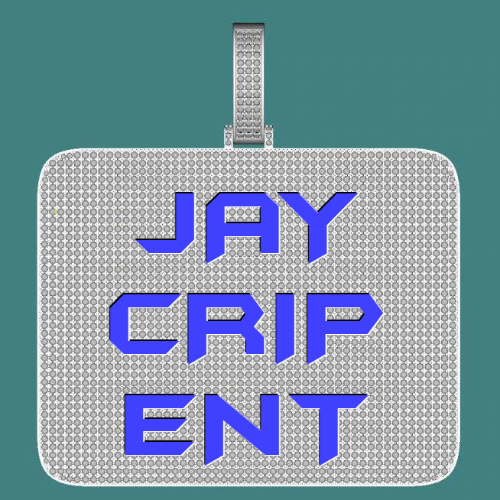 CUSTOM LETTER NECKLACE 3D BIG SQUARE