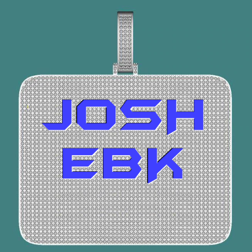 CUSTOM LETTER NECKLACE 3D BIG SQUARE