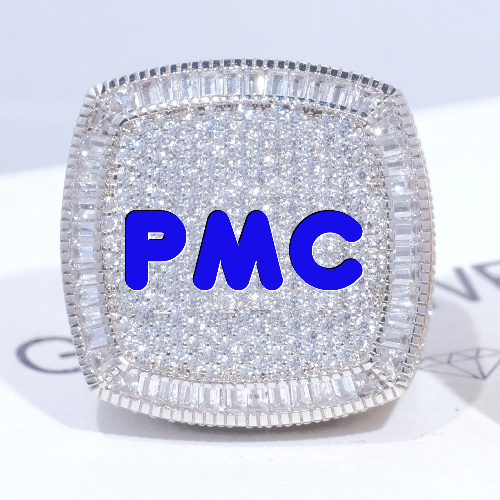 CUSTOM LETTER 3D ICED RING