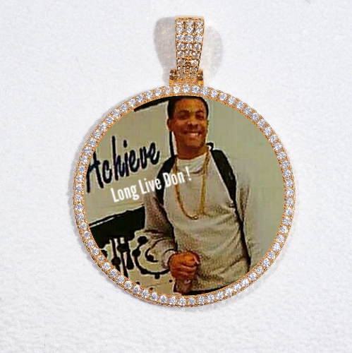 MEDIUM 3D CIRCLE CUSTOM PICTURE PENDANT