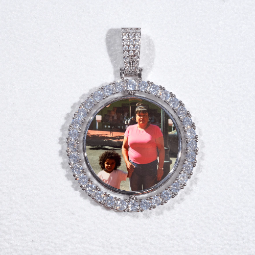 3D Spinning 2-Faced Custom Picture Pendant