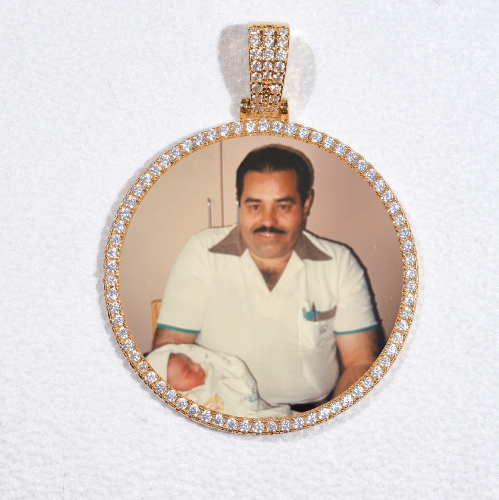 MEDIUM 3D CIRCLE CUSTOM PICTURE PENDANT