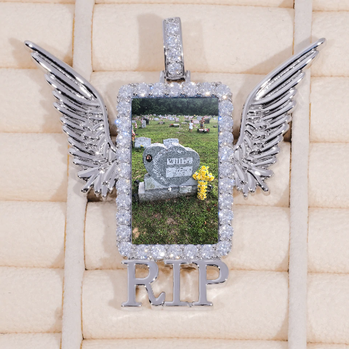 RIP WING 3D CUSTOM PICTURE PENDANT