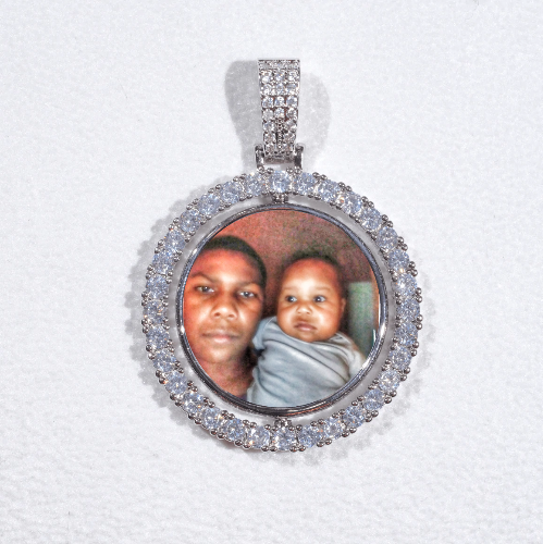 3D Spinning 2-Faced Custom Picture Pendant