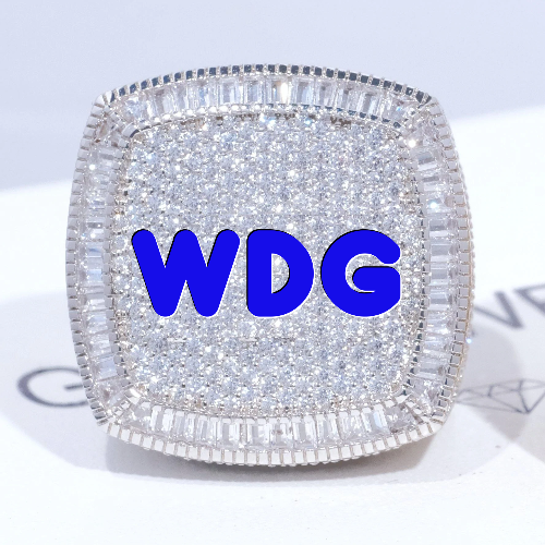 CUSTOM LETTER 3D ICED RING