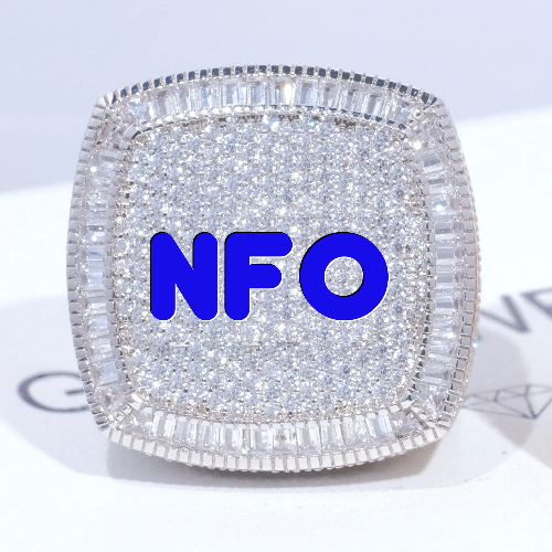 CUSTOM LETTER 3D ICED RING