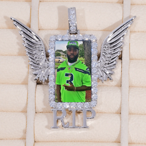 RIP WING 3D CUSTOM PICTURE PENDANT