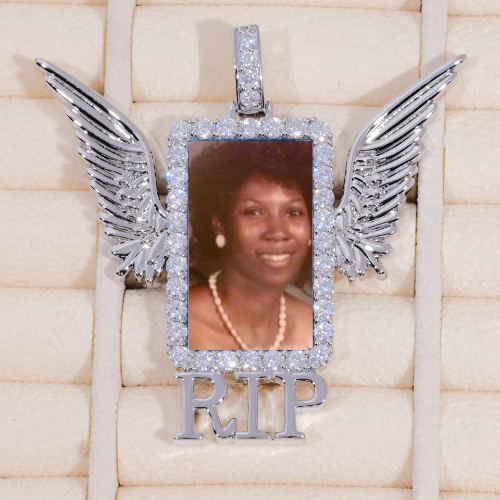 RIP WING 3D CUSTOM PICTURE PENDANT