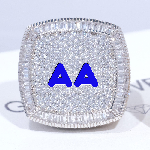 CUSTOM LETTER 3D ICED RING