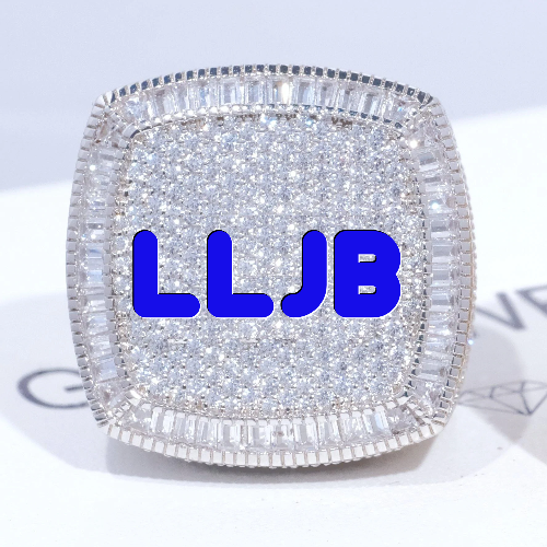 CUSTOM LETTER 3D ICED RING