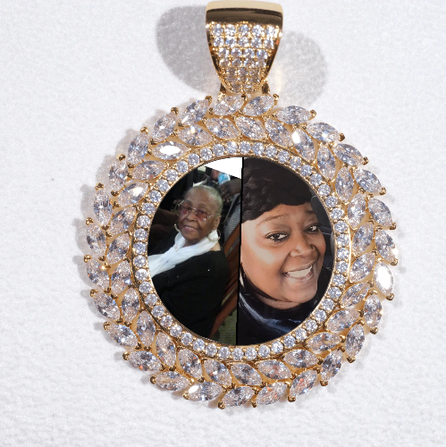 Large 3D Wheat Ear Custom Picture Pendant