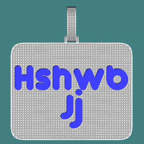 CUSTOM LETTER NECKLACE 3D BIG SQUARE