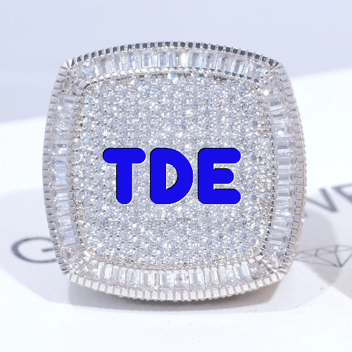 CUSTOM LETTER 3D ICED RING