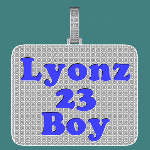 CUSTOM LETTER NECKLACE 3D BIG SQUARE