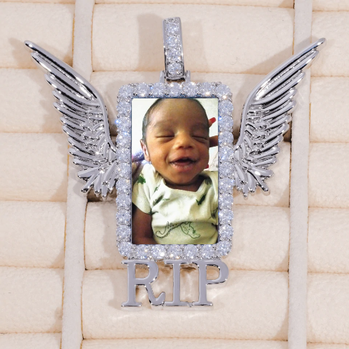 RIP WING 3D CUSTOM PICTURE PENDANT