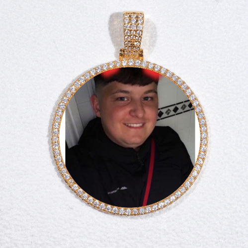 MEDIUM 3D CIRCLE CUSTOM PICTURE PENDANT