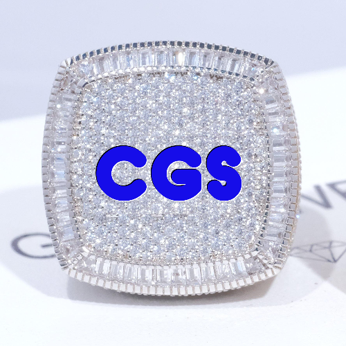 CUSTOM LETTER 3D ICED RING