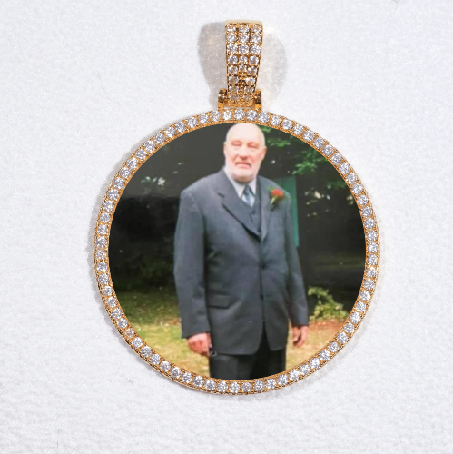 MEDIUM 3D CIRCLE CUSTOM PICTURE PENDANT