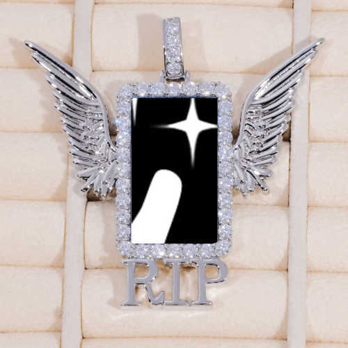 RIP WING 3D CUSTOM PICTURE PENDANT