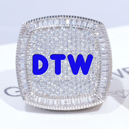 CUSTOM LETTER 3D ICED RING
