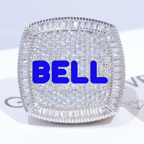CUSTOM LETTER 3D ICED RING