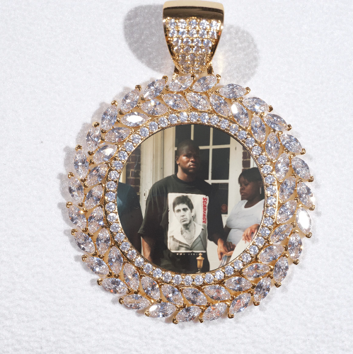 Large 3D Wheat Ear Custom Picture Pendant