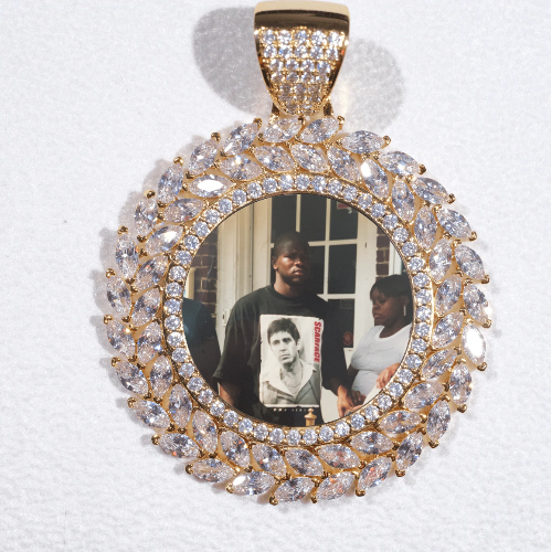 Large 3D Wheat Ear Custom Picture Pendant