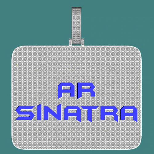 CUSTOM LETTER NECKLACE 3D BIG SQUARE