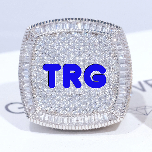 CUSTOM LETTER 3D ICED RING