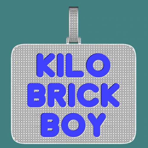 CUSTOM LETTER NECKLACE 3D BIG SQUARE