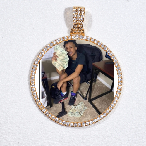 MEDIUM 3D CIRCLE CUSTOM PICTURE PENDANT