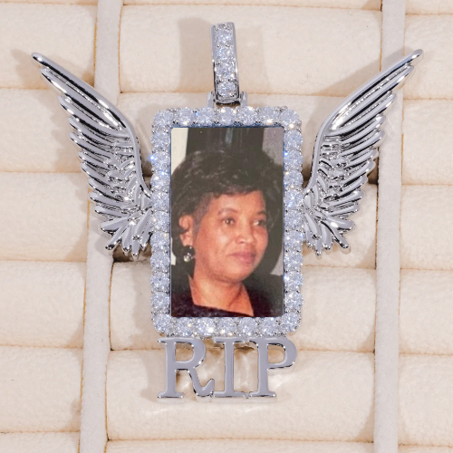 RIP WING 3D CUSTOM PICTURE PENDANT
