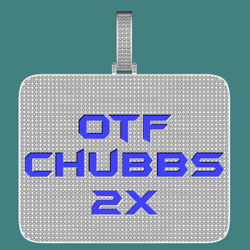 CUSTOM LETTER NECKLACE 3D BIG SQUARE