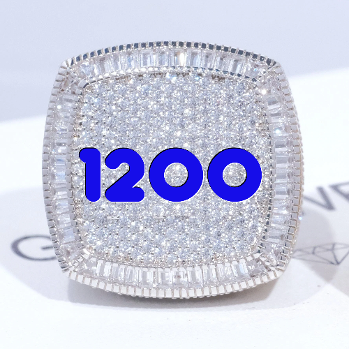 CUSTOM LETTER 3D ICED RING