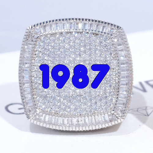 CUSTOM LETTER 3D ICED RING