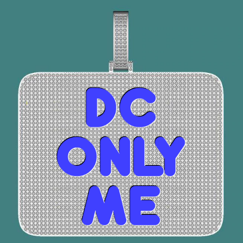 CUSTOM LETTER NECKLACE 3D BIG SQUARE