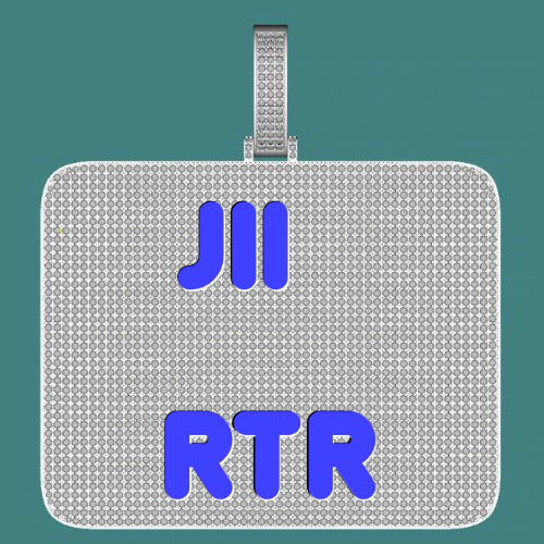 CUSTOM LETTER NECKLACE 3D BIG SQUARE