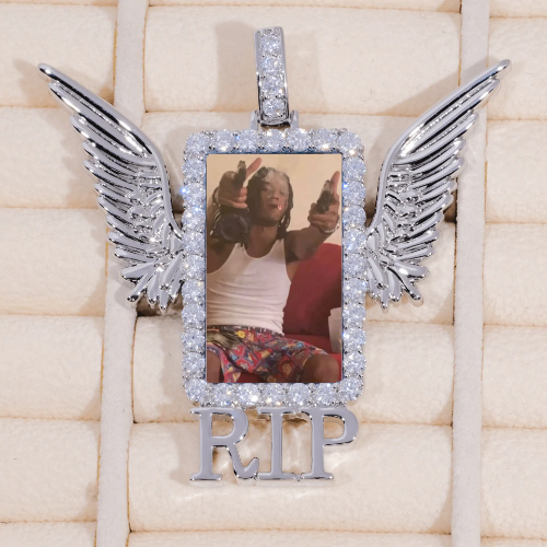 RIP WING 3D CUSTOM PICTURE PENDANT