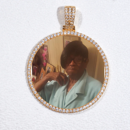 MEDIUM 3D CIRCLE CUSTOM PICTURE PENDANT