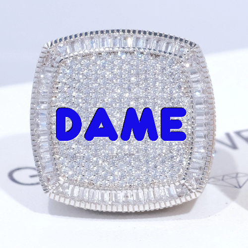 CUSTOM LETTER 3D ICED RING