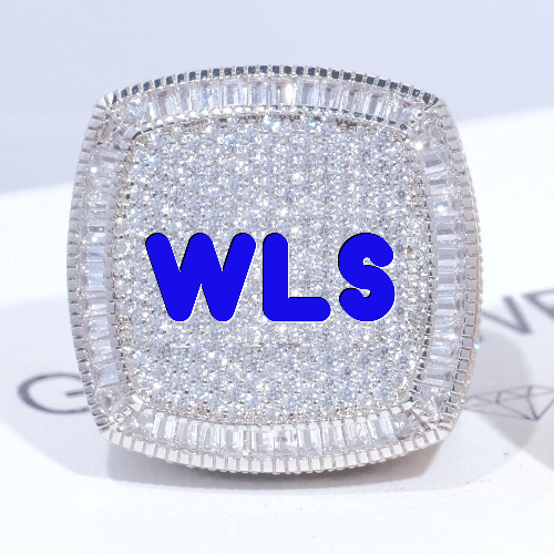 CUSTOM LETTER 3D ICED RING