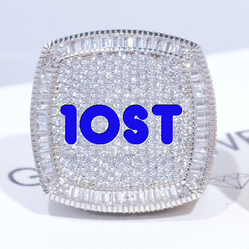 CUSTOM LETTER 3D ICED RING