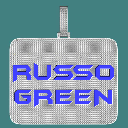 CUSTOM LETTER NECKLACE 3D BIG SQUARE