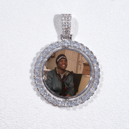 3D Spinning 2-Faced Custom Picture Pendant