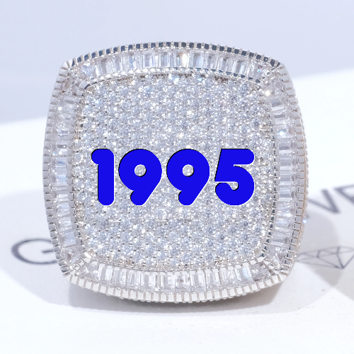CUSTOM LETTER 3D ICED RING