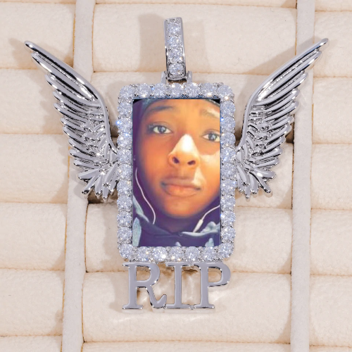 RIP WING 3D CUSTOM PICTURE PENDANT