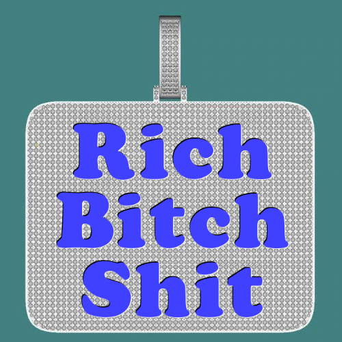 CUSTOM LETTER NECKLACE 3D BIG SQUARE
