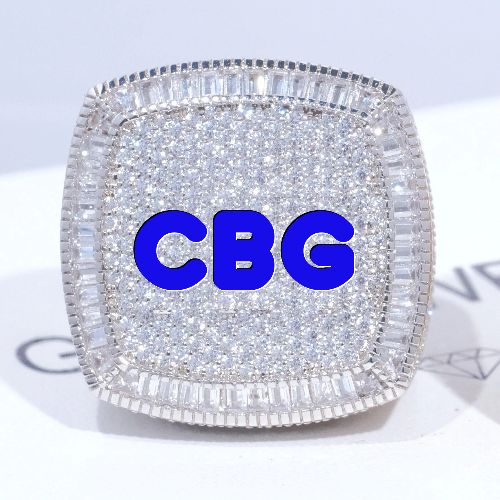 CUSTOM LETTER 3D ICED RING