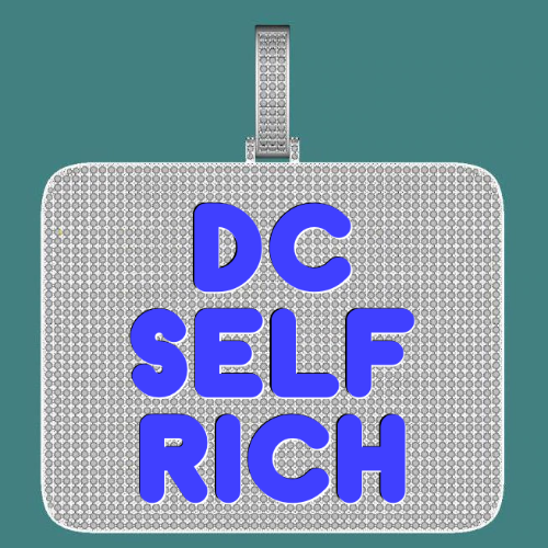 CUSTOM LETTER NECKLACE 3D BIG SQUARE