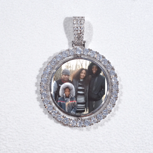 3D Spinning 2-Faced Custom Picture Pendant